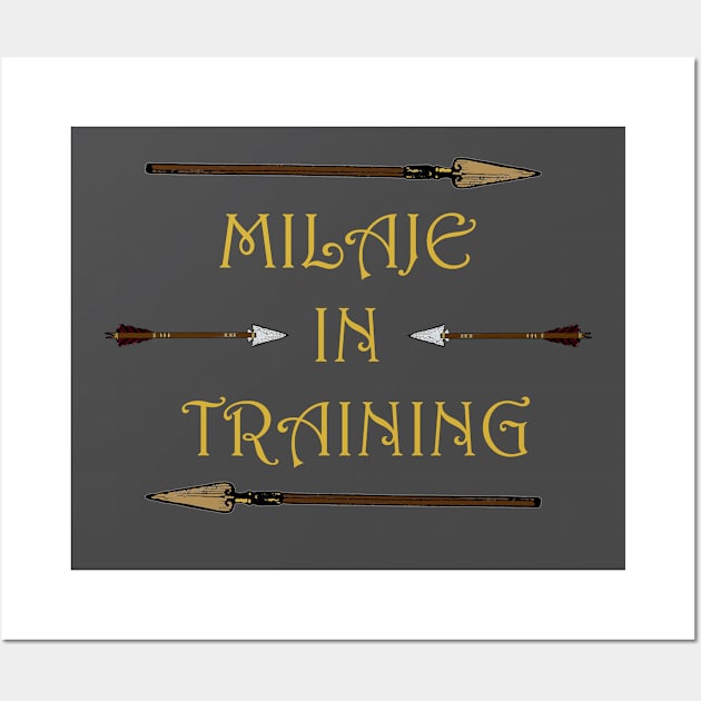 Milaje In Training Wall Art by cellatrix